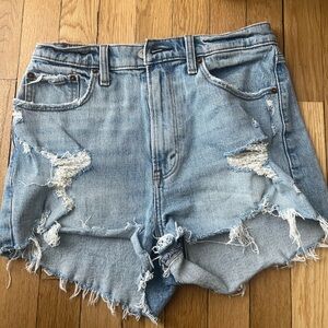 Abercrombie curve love high rise mom Jean shorts